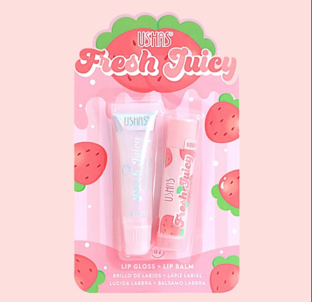 Lip Gloss + Lip Balm USHAS