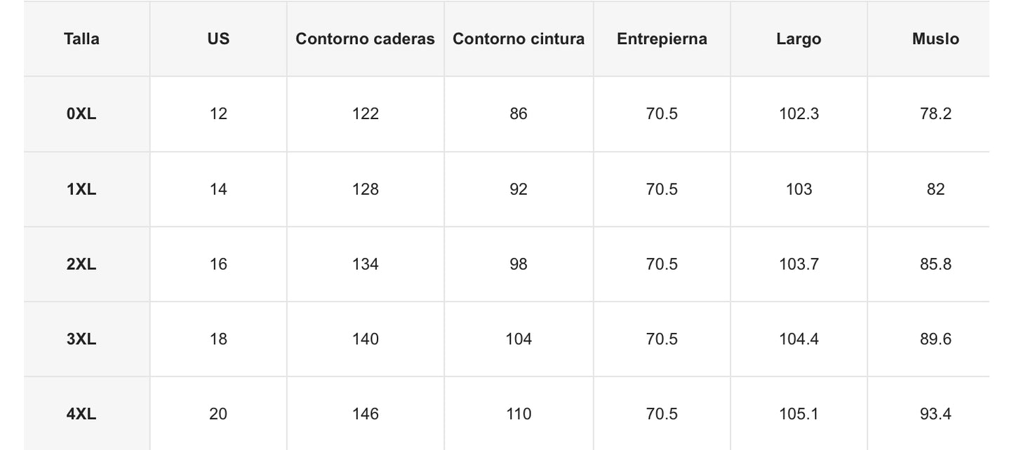 Pantalón cargo size 1XL