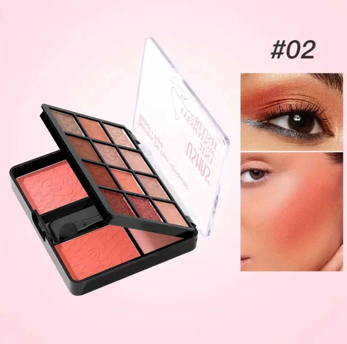 Sombras de ojos + Rubor 2 en 1 Ushas