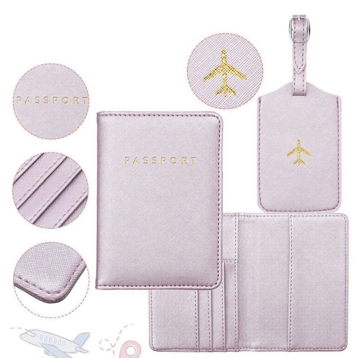 Cover para pasaporte + identificación de maleta