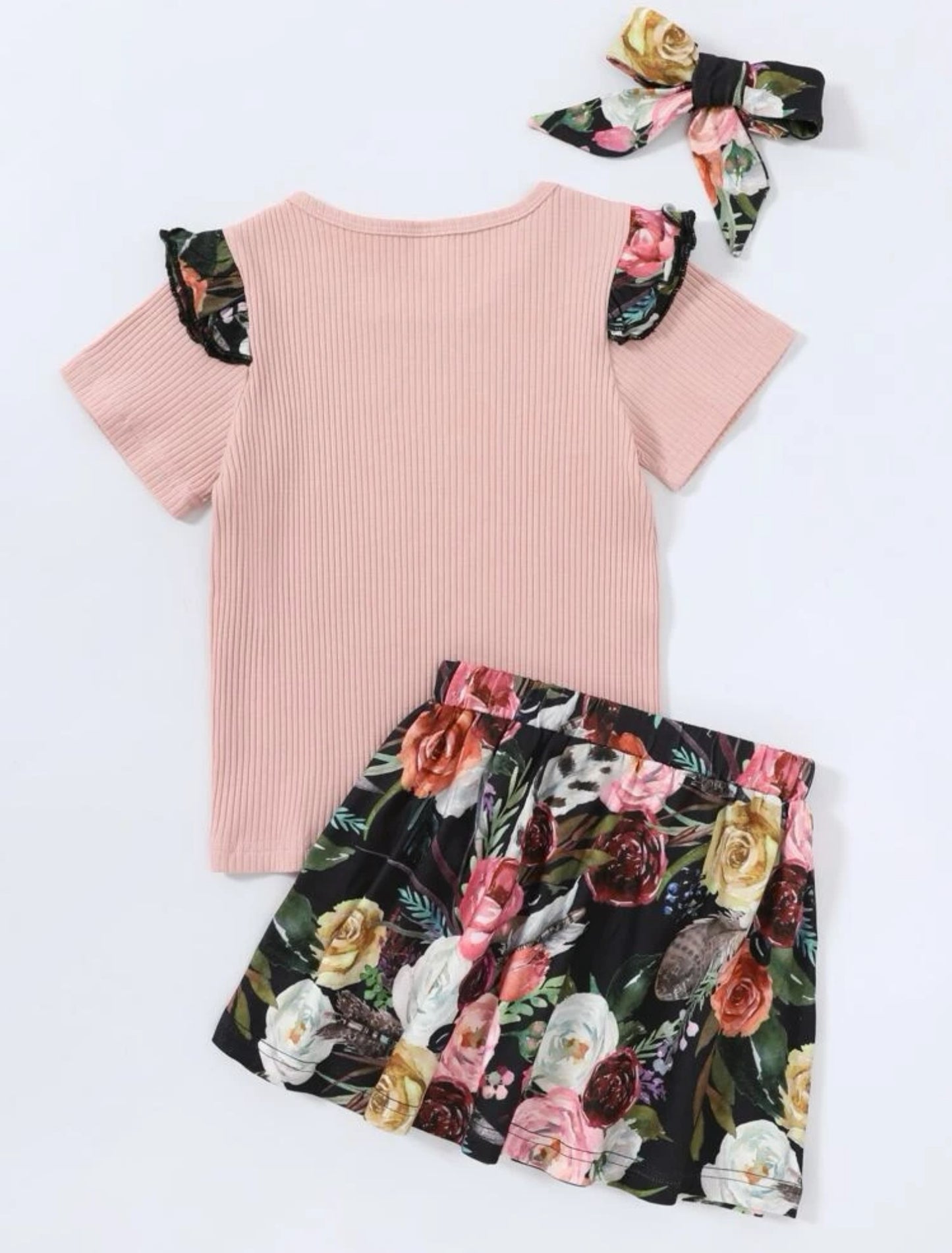 Conjunto + Lazo para niñas de 1-2 / 5-6