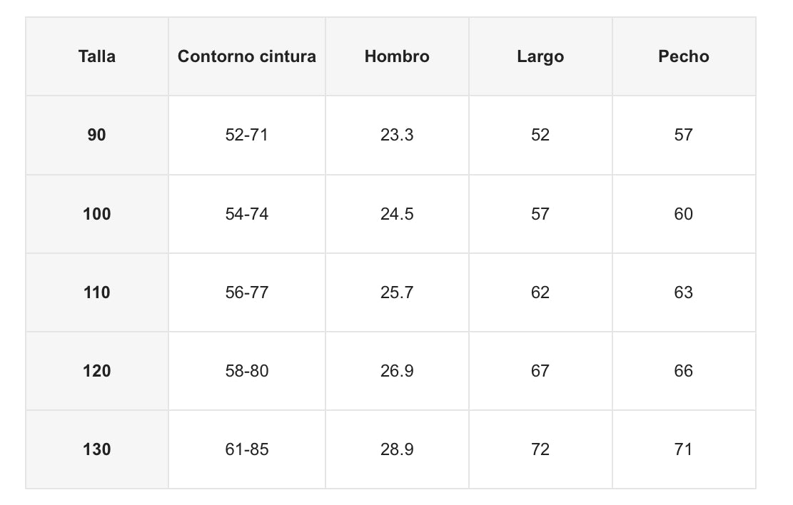 Vestido Size 100 (3 años)