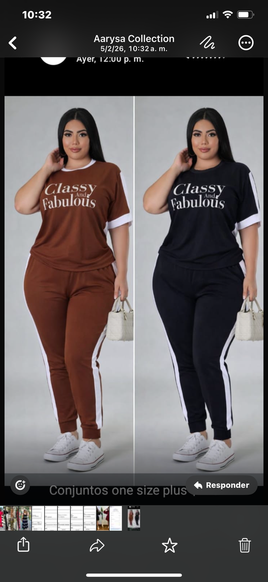 Conjunto one size plus