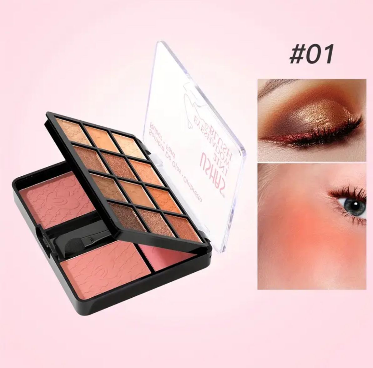 Sombras de ojos + Rubor 2 en 1 Ushas