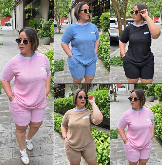 CONJUNTO ONE SIZE PLUS BEIGE