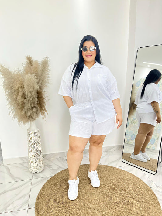 CONJUNTO ONE SIZE PLUS BLANCO