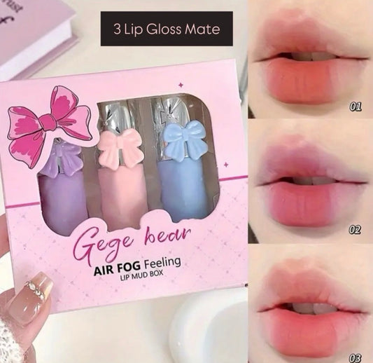 Kit 3 Lip Gloss Matte 3g