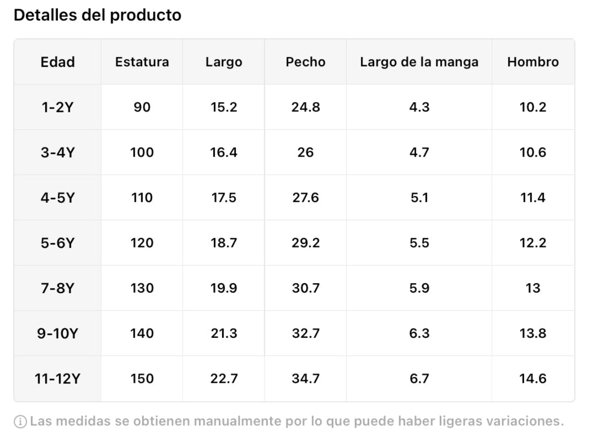 Tshirt para niños 9-10 años