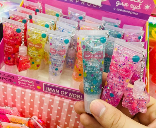Lip gloss con mini lip estrella