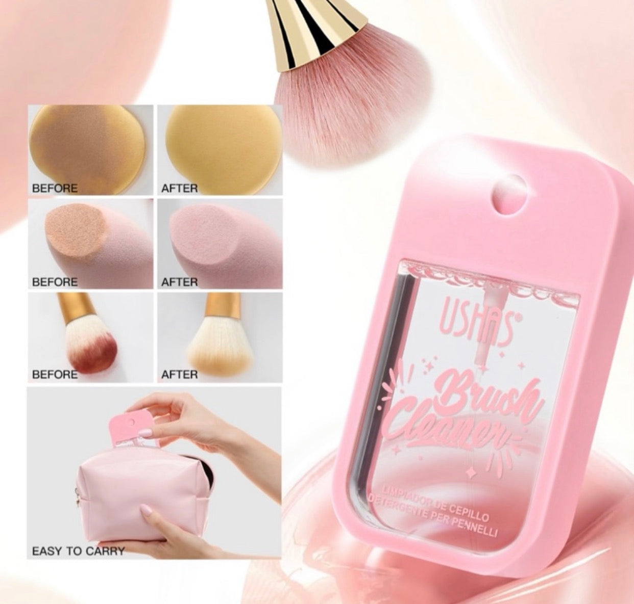 Limpiador de brochas Ushas 40ml