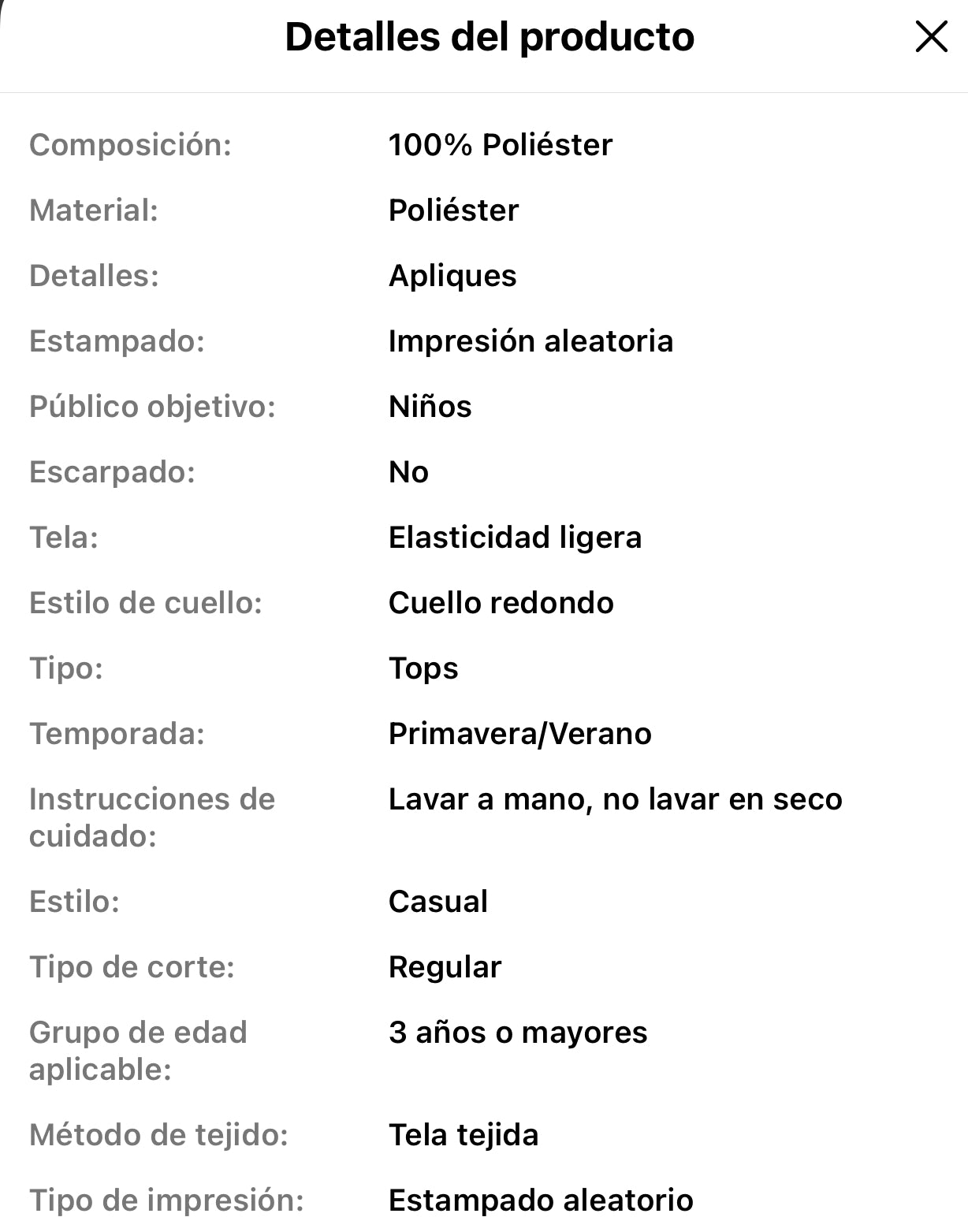 Tshirt para niños 1-2 años