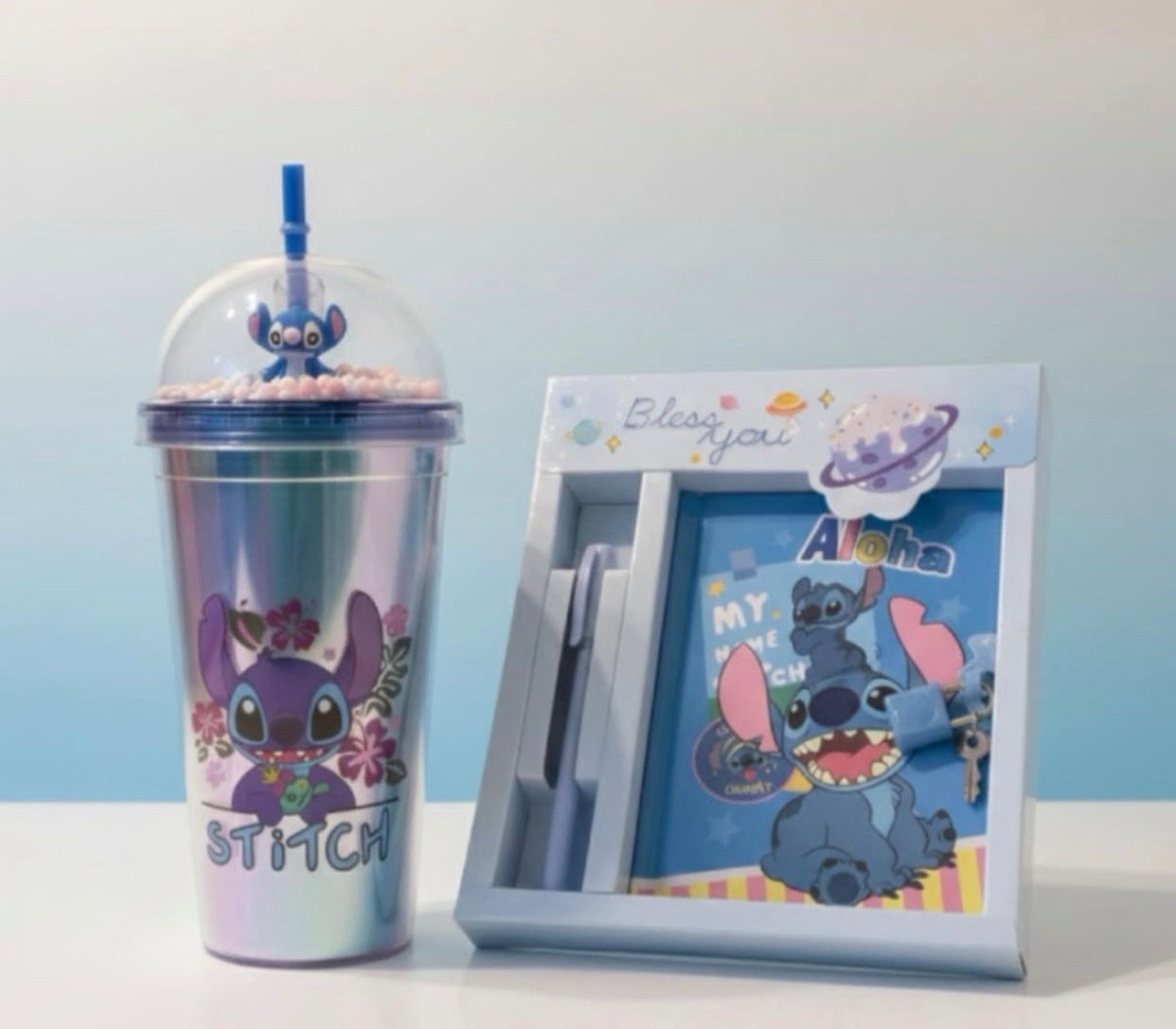 Combo Diario + Vaso Stitch