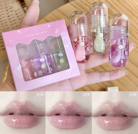 Kit 3 Mini Lip Oil