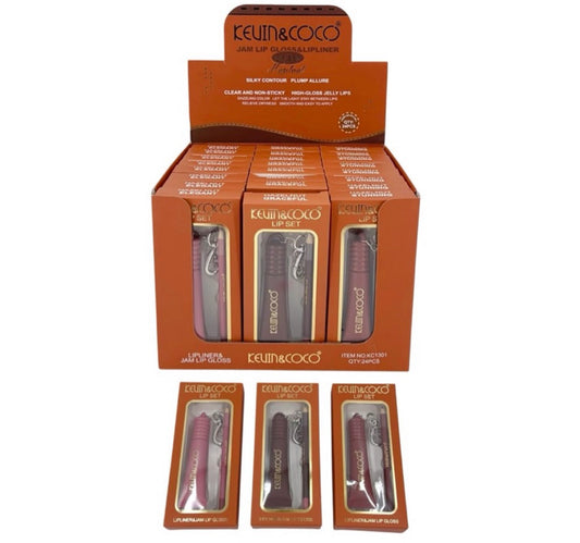 Lipliner & Jam Lip Gloss Kevin & Coco