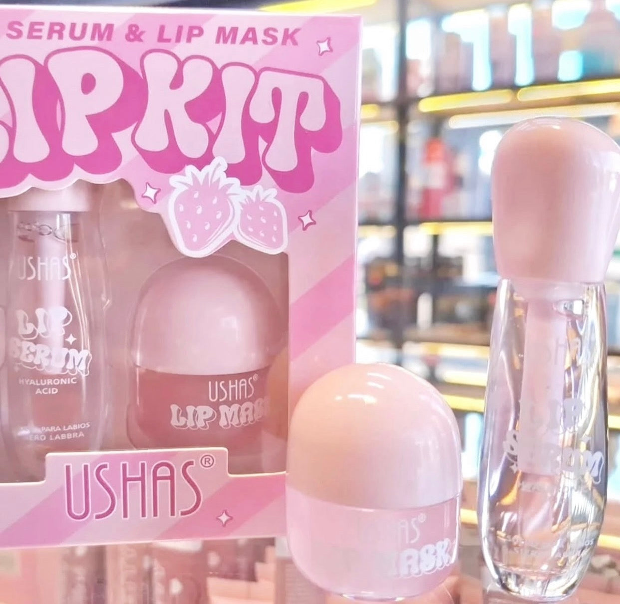 Kit Lip Serum & Lip Mask Ushas