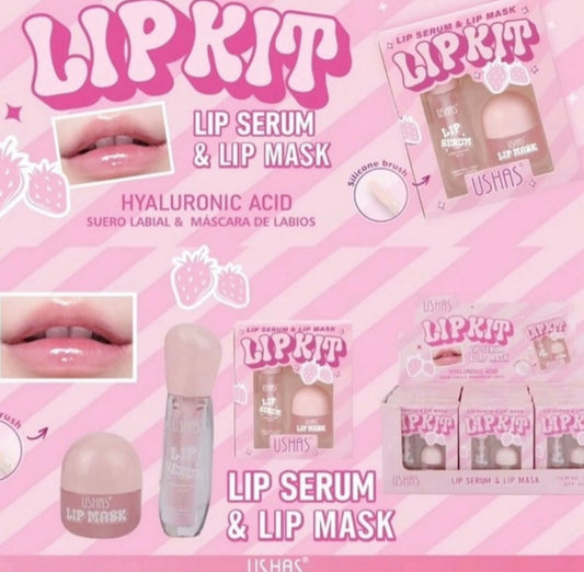 Kit Lip Serum & Lip Mask Ushas