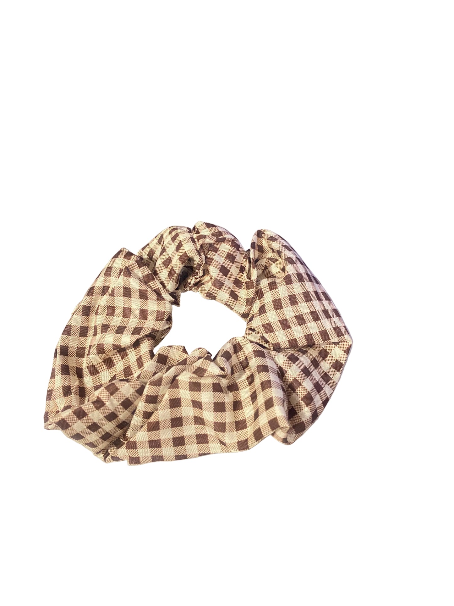 Scrunchies de pelo marrones