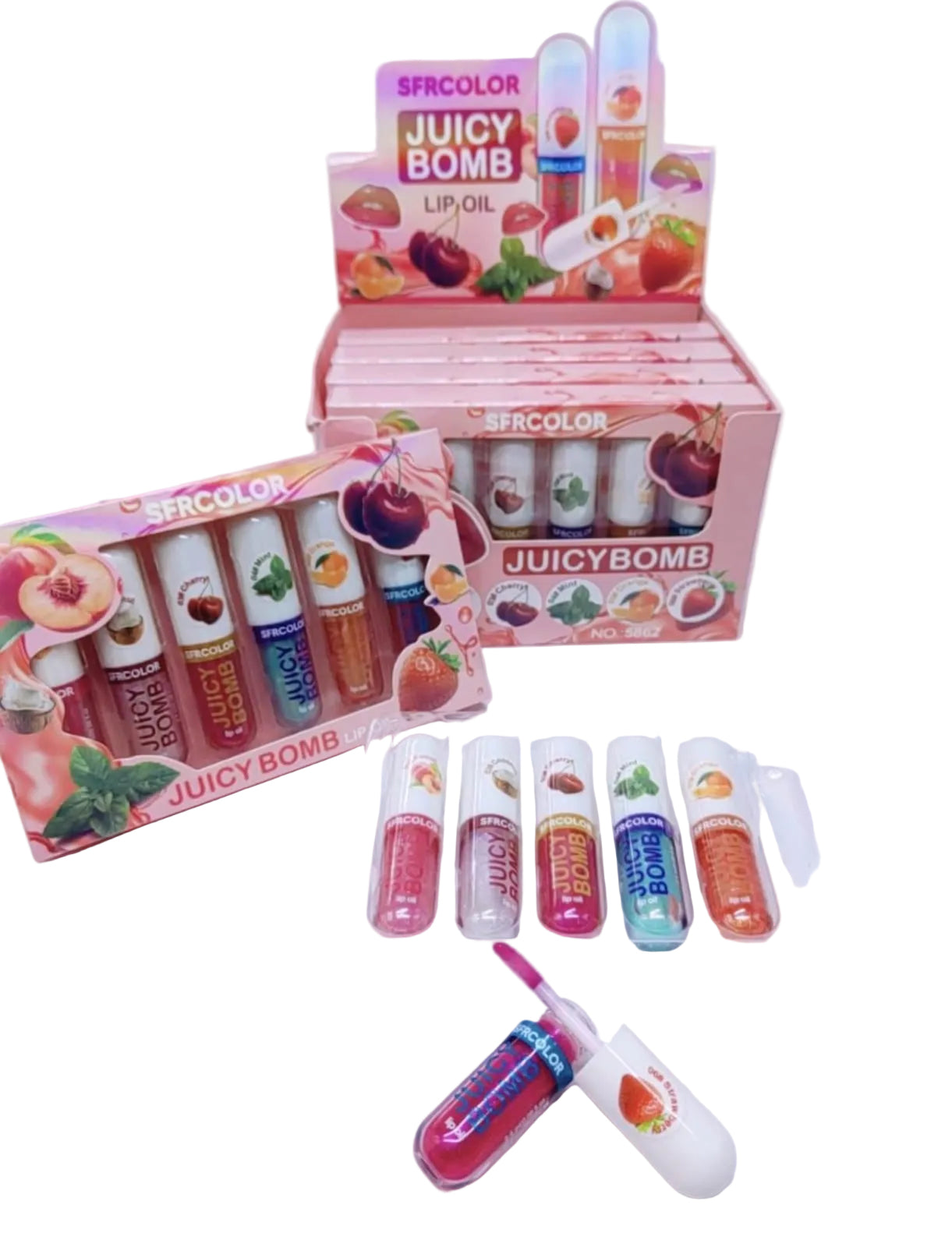 Set 6 Lip Oil Juicy Bomb